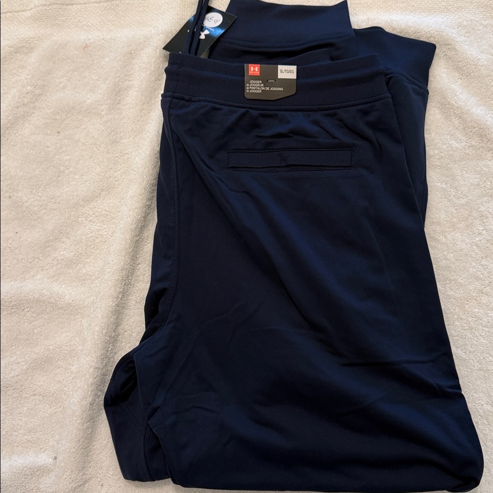 Under Armour Dark Blue Athletic Pants - Picture 3 of 4